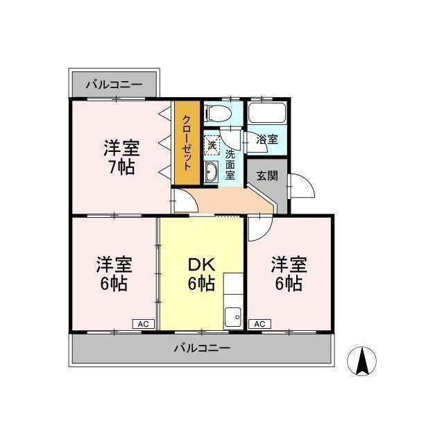 コトー萩の間取り