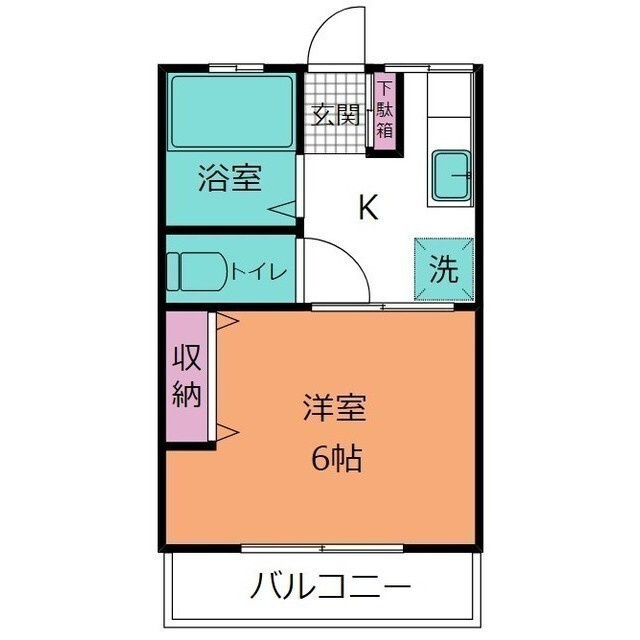 シティハイムカツマタの間取り