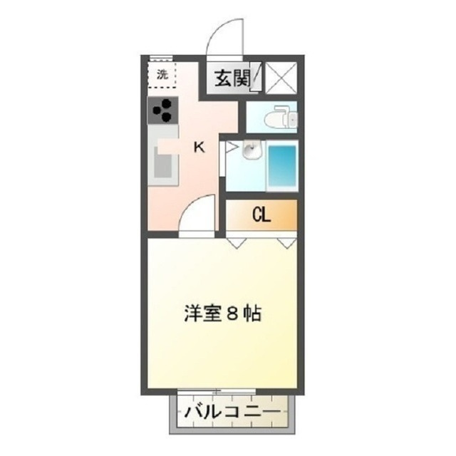 コーポバーディーⅡの間取り