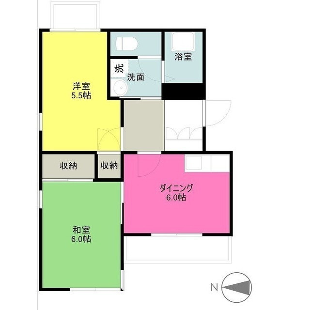 リバーサイド上杉の間取り