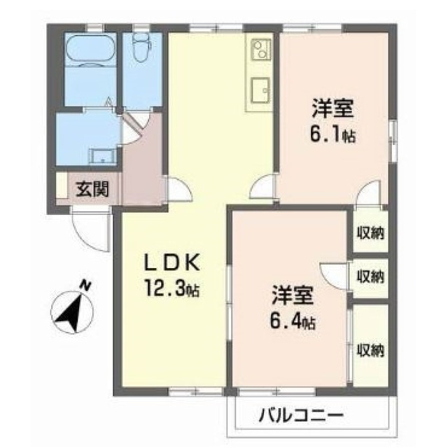 パークヒルズ　ＣＤＥの間取り
