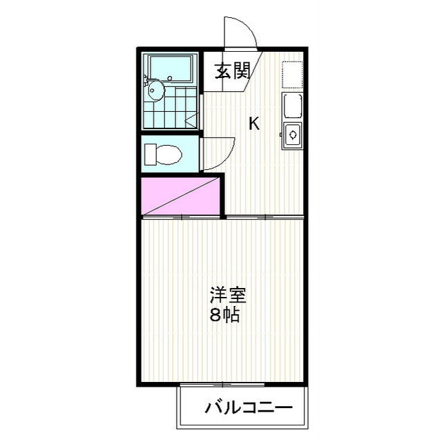 セジュールＫの間取り