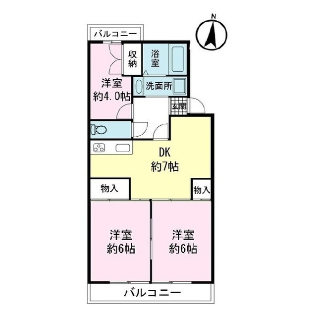 フォルトゥーナ三島の間取り