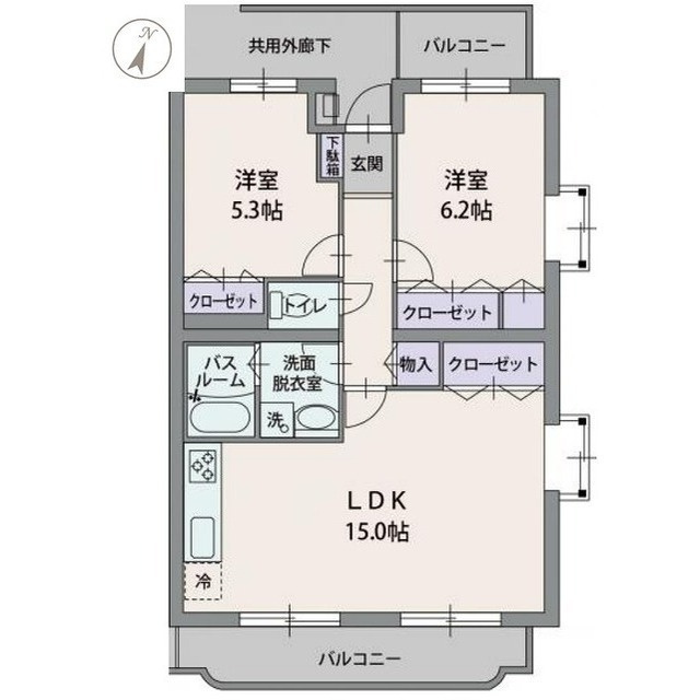ステイブルＫの間取り