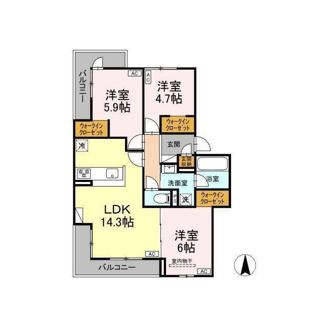 仮称D-ROOM長泉町竹原分譲PJの間取り