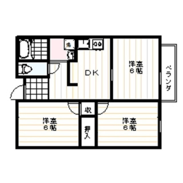 ハイツアミューズの間取り