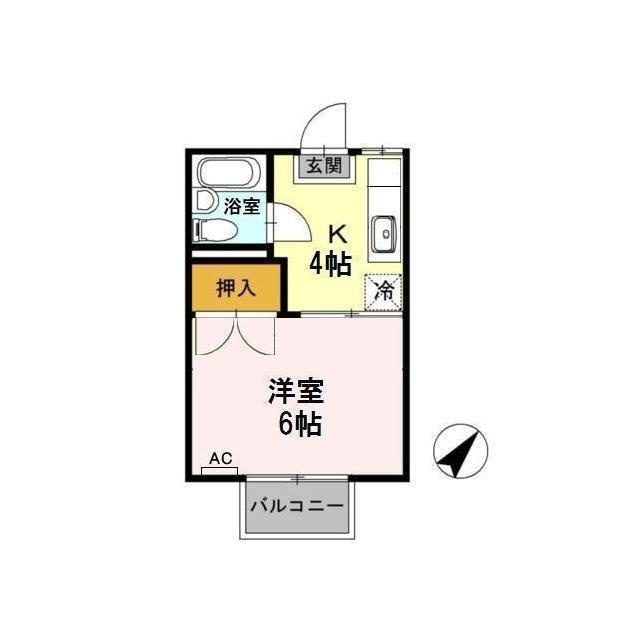 コーポ下賀茂の間取り