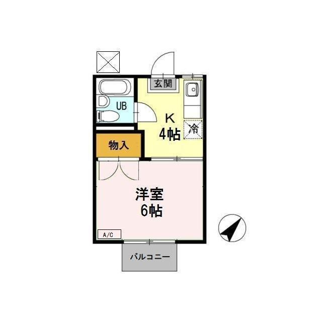 コーポ下賀茂の間取り