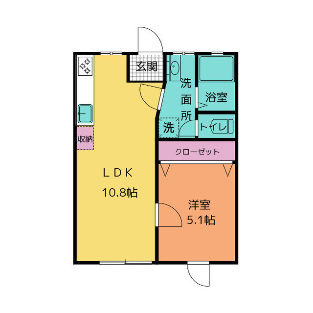 愛喜荘の間取り