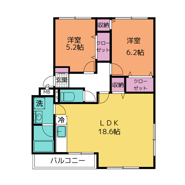 シティコート東町の間取り