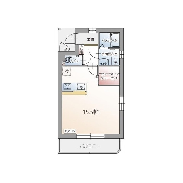 クレールコート堂庭の間取り