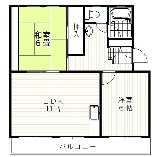 加茂ハイツの間取り