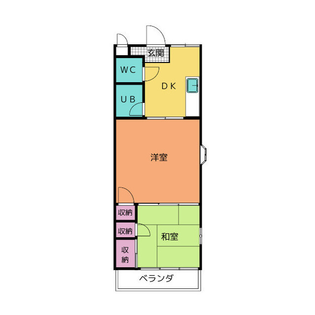 野中コーポの間取り