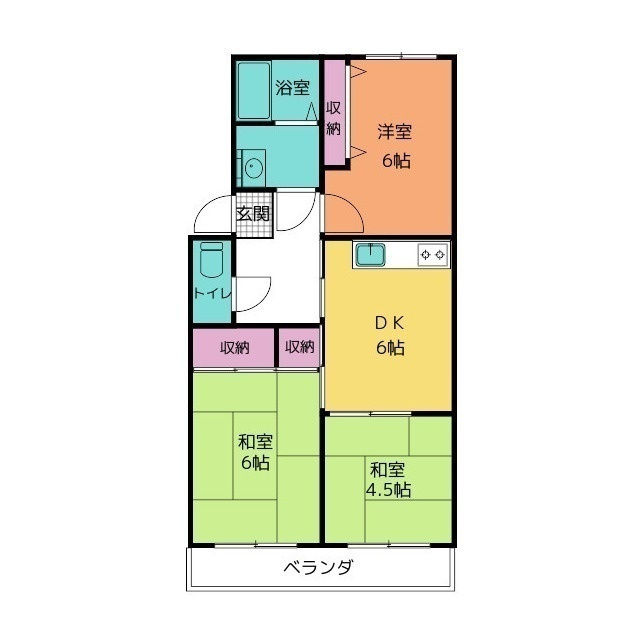 マンションうしおの間取り