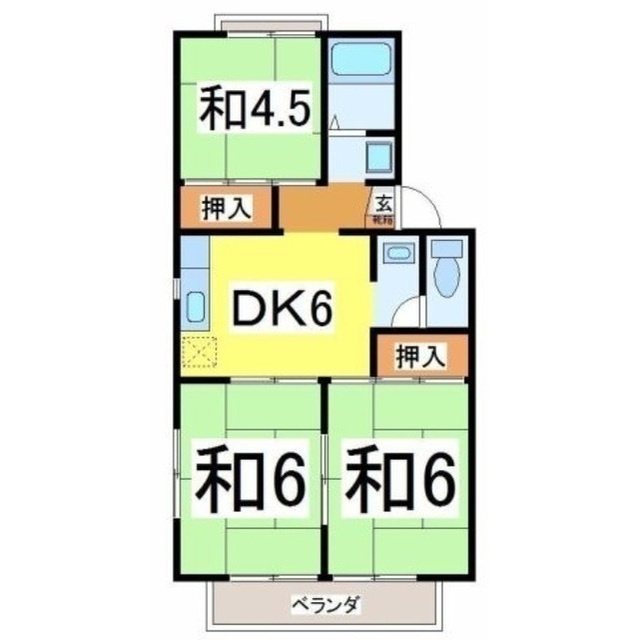 ホワイトハイツ名倉の間取り