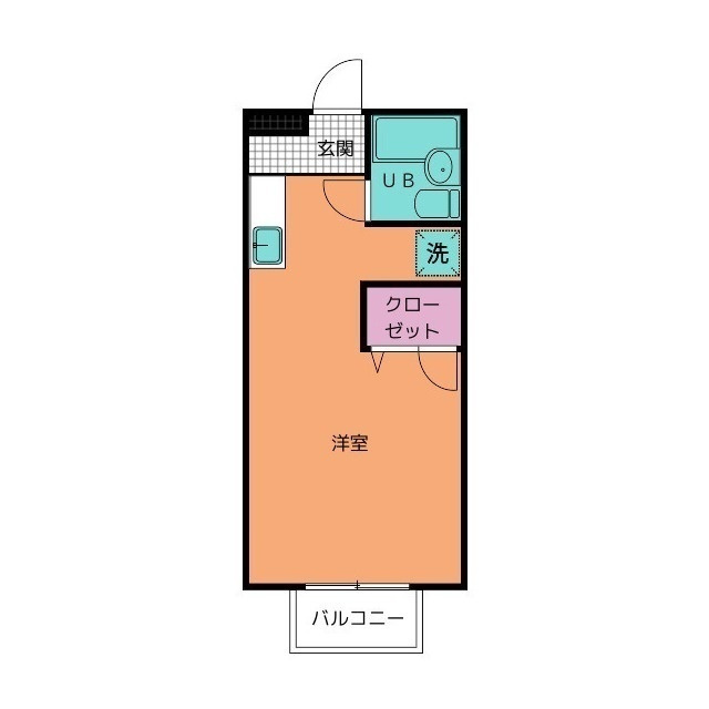 マンションカワサキの間取り
