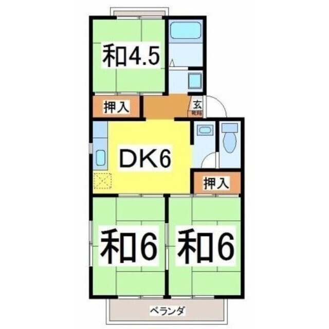 ホワイトハイツ名倉の間取り