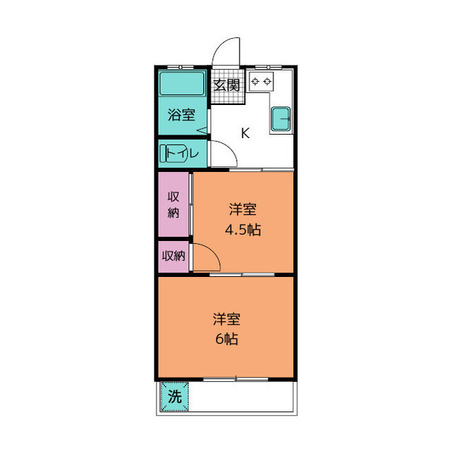 若林マンションの間取り