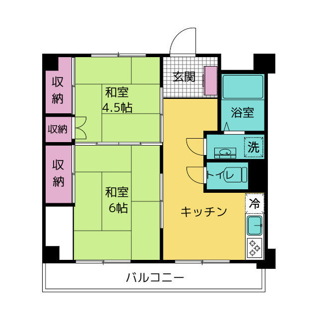 共栄マンションＮｏ１の間取り