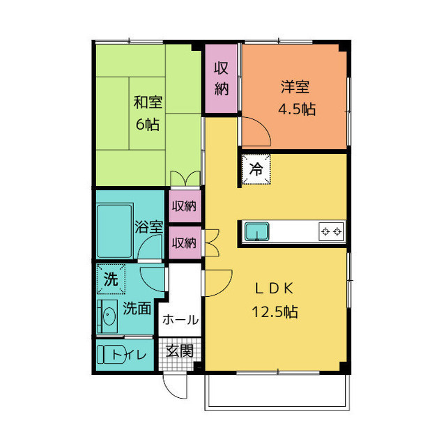 不二ハイツの間取り