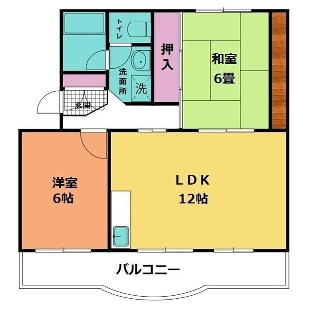 広池ハイツの間取り
