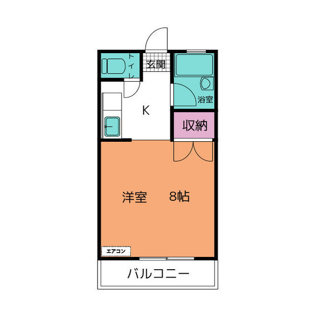 フェルヴール　Ａの間取り