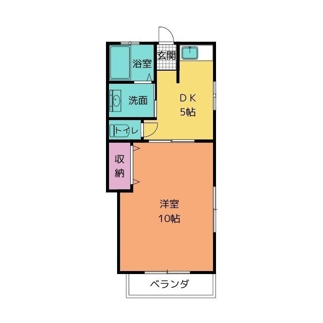 一杉ハイツの間取り
