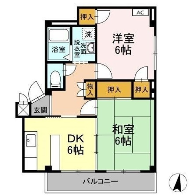 メゾンイナバ　Ａの間取り
