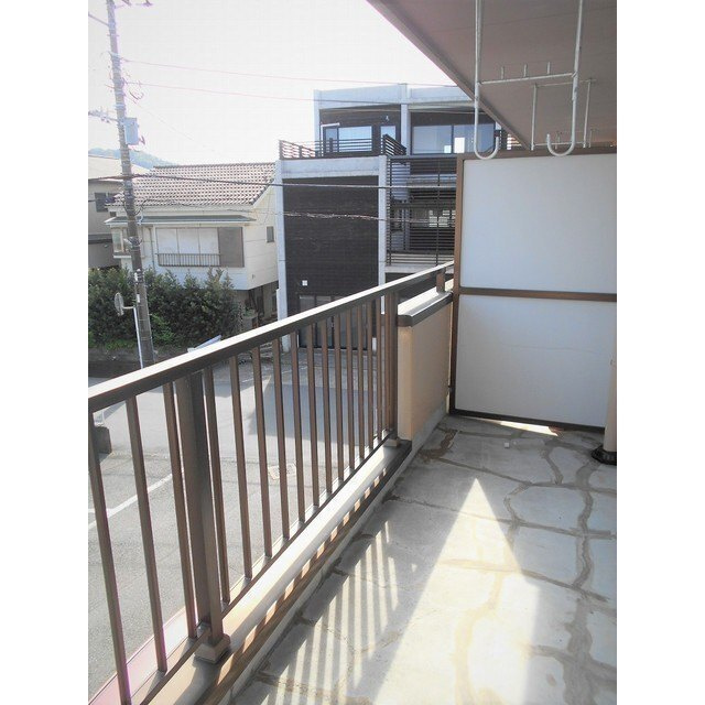 ひばりが丘マンションＤのバルコニー