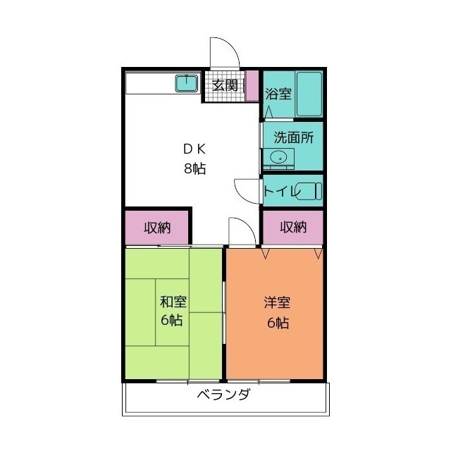 ひばりが丘マンションＤの間取り