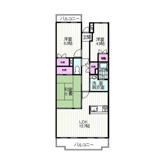 藤和ライブタウン下香貫の間取り
