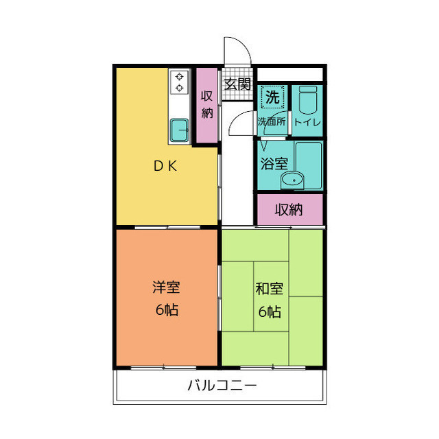ロジュマン香貫の間取り