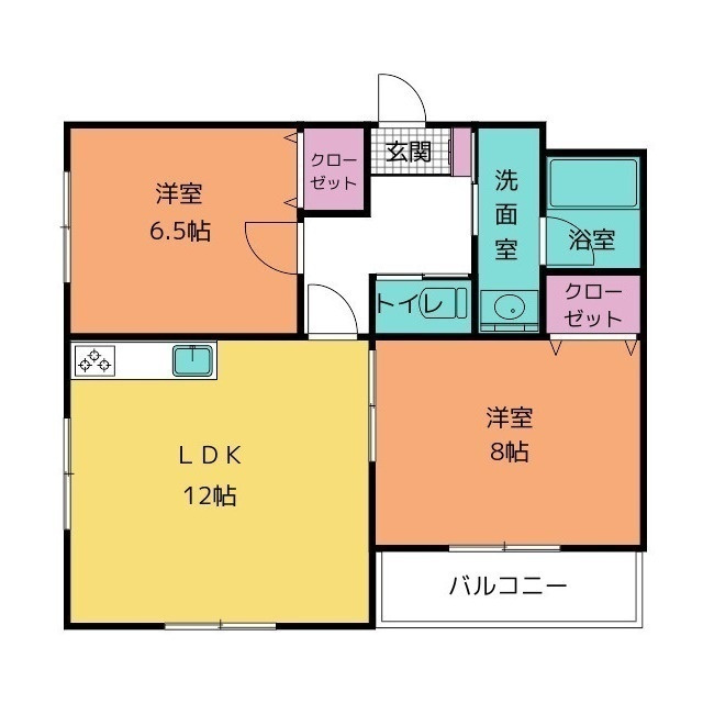 メゾンコリーヌの間取り