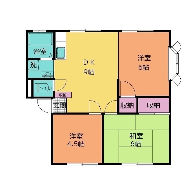 名倉コーポ　Ｂの間取り