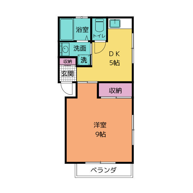 一杉ハイツの間取り