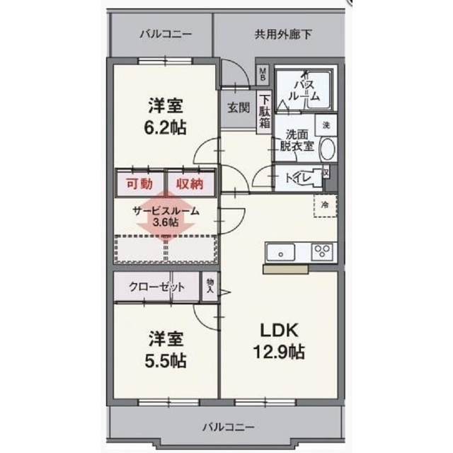 シェーナーヴァルトの間取り