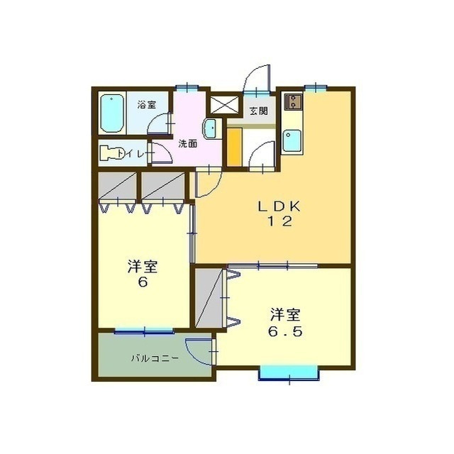 ヴィブレつばさⅡの間取り