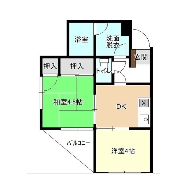 新宿マンションの間取り
