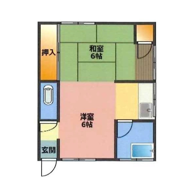 市川アパートの間取り