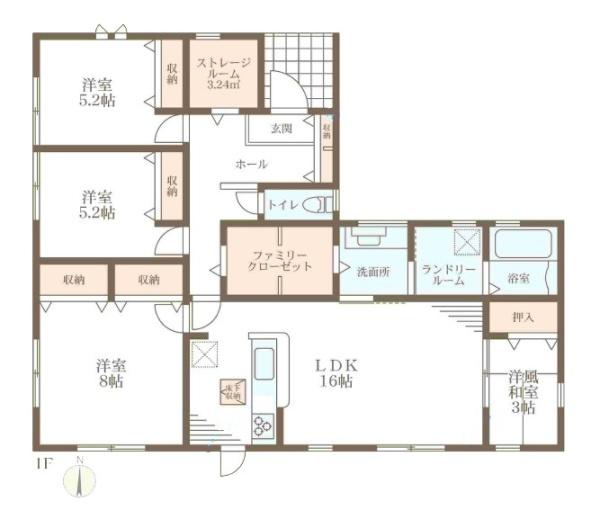 リーブルガーデン菅原町 ３号棟 ／新築一戸建の間取り