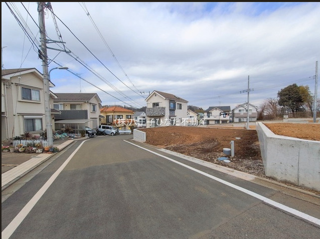 祝成約　八王子市　石川町　売地の前面道路含む現地写真|～仲介手数料無料☆八王子ひなた不動産～八王子市石川町　売地