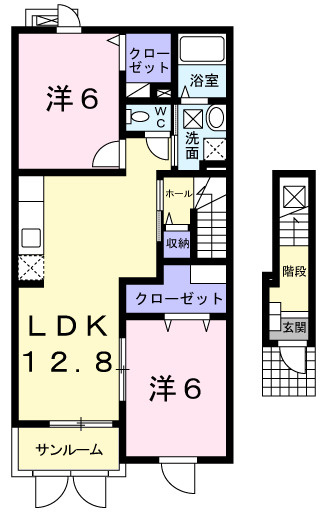クレールの間取り