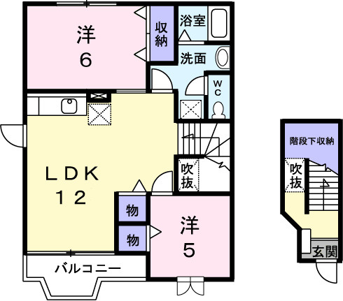 Ｋ’ｓル・クープルⅠの間取り
