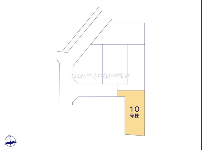 『八王子市新築戸建て』八王子市上壱分方町359-5【仲介手数料無料】　２４－２期の区画図|～仲介手数料無料☆八王子ひなた不動産～八王子市上壱分方町　新築戸建て