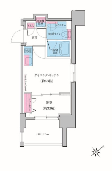 【間取り】 | クレヴィアリグゼ雪が谷大塚