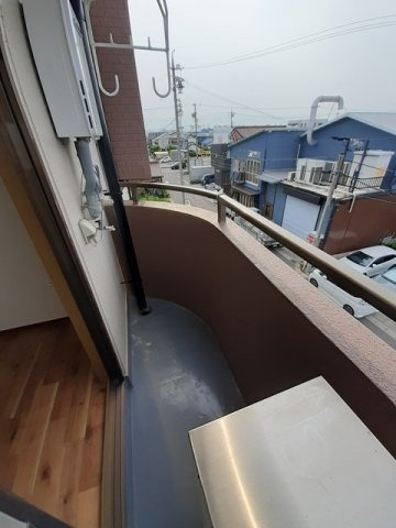 天神マンションのバルコニー