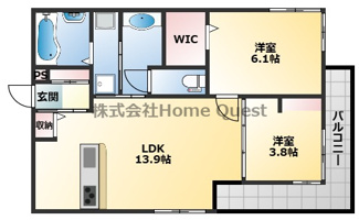 【間取り】 | D-ROOM高井田元町
