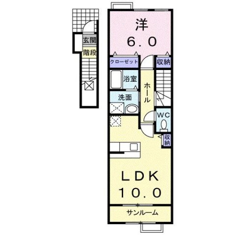 メゾン・ヌーベル　Ａの間取り