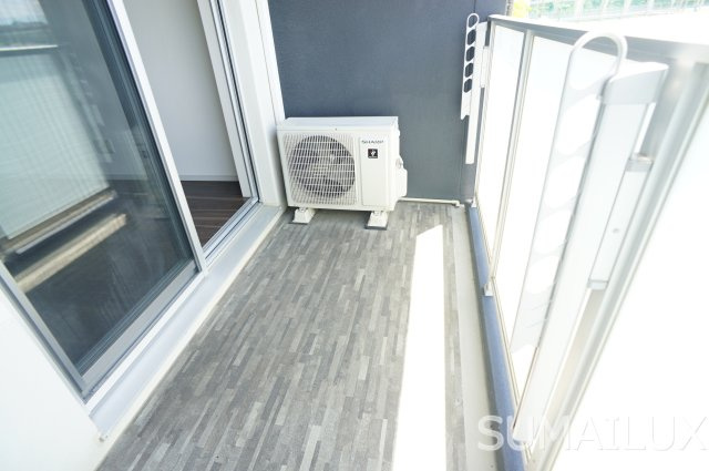 熊本市西区池田４丁目の賃貸マンションのバルコニー