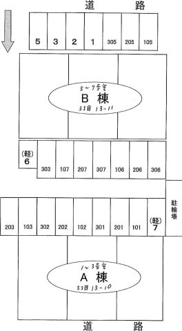 エスポワールIIの区画図